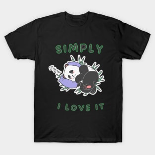 Simply I love it Cute sleeping animal (lazy edition ) T-Shirt